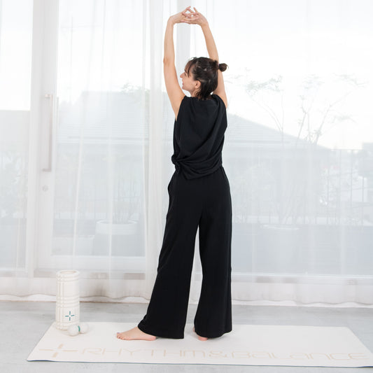 ハニカムワイドパンツ